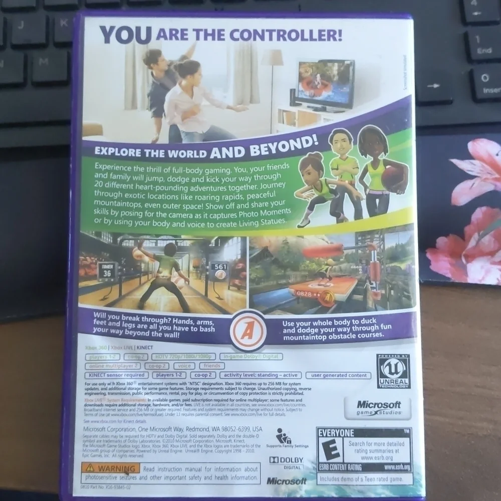 Kinect adventures! Xbox 370 video game